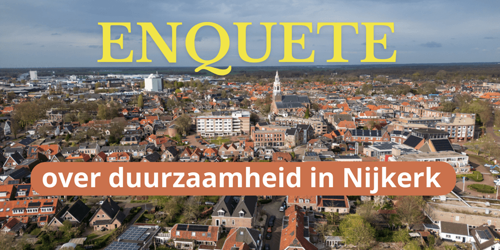 Enquete over duurzaamheid in Nijkerk